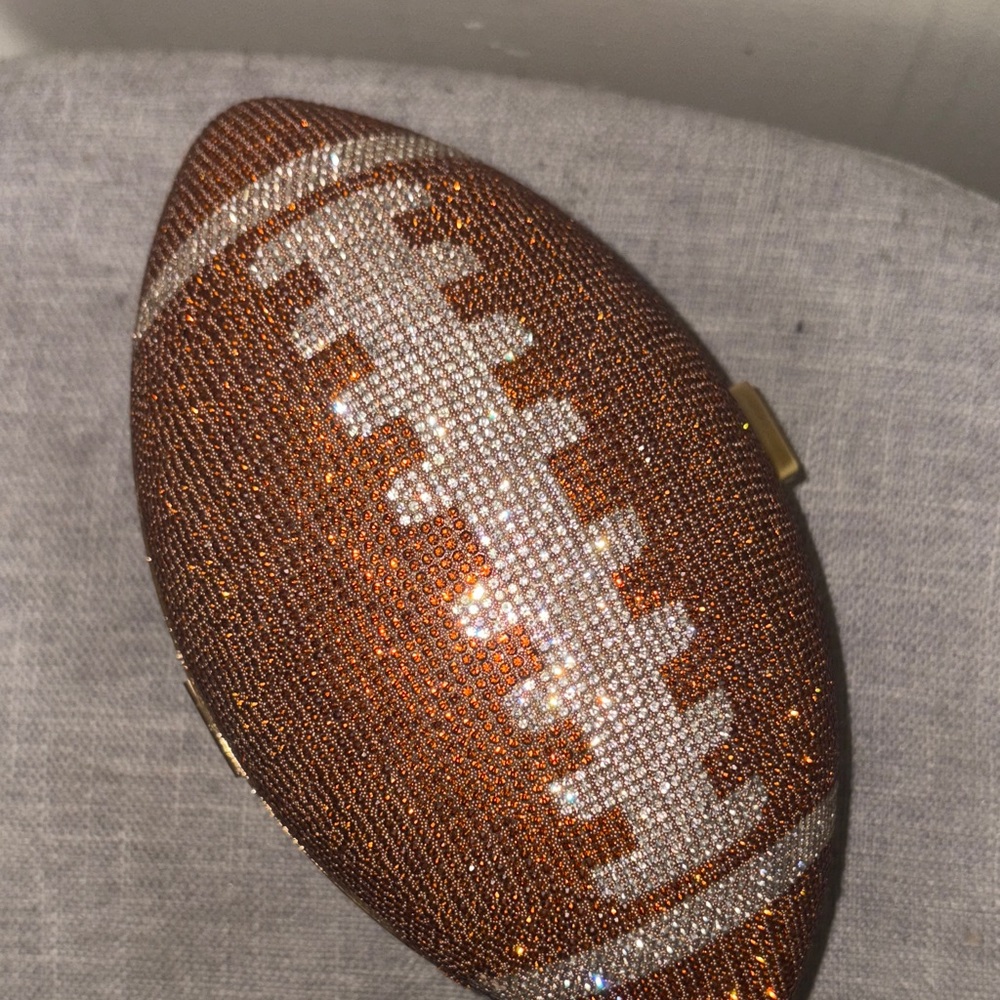 Sparkling Football Clutch